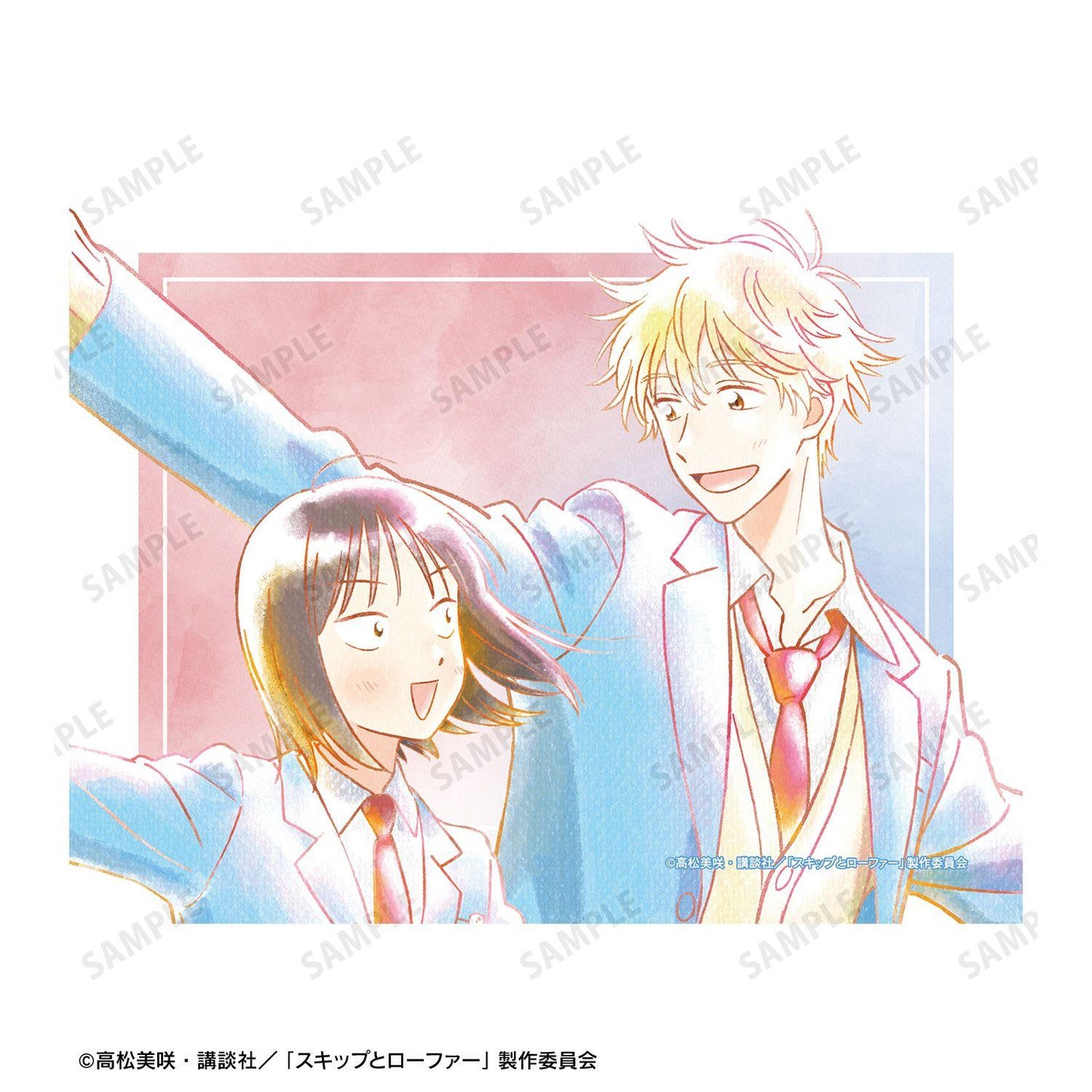 《跳躍和樂福鞋》 巖倉美津未&志摩聰介 Ani-Art aqua label F0號畫布板 ver.C