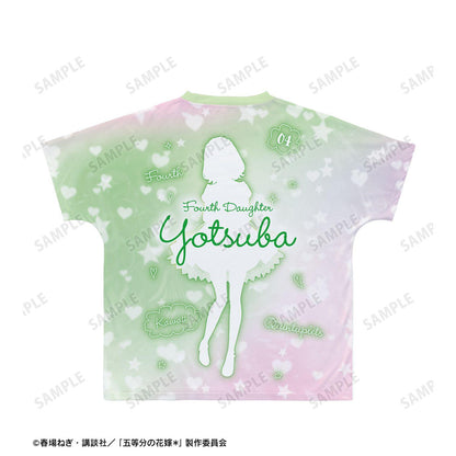 五等分の花嫁（五等分的新娘） 描き下ろし 中野四葉 星空メイドver. Ani-Art KAWAII label 全幅印花T恤 男女同款 XXXL