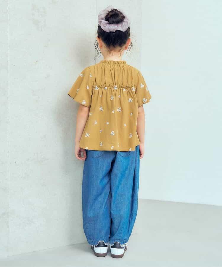 花朵愛心刺繡束腰上衣（可成套搭配）