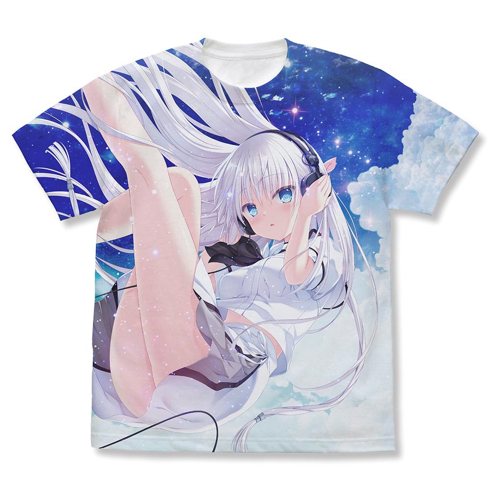 Summer Pockets REFLECTION BLUE 鳴瀨白羽 音樂時光Ver./WHITE XL碼 全幅印花T恤