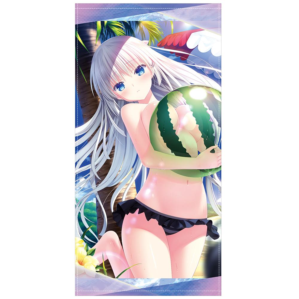 Summer Pockets REFLECTION BLUE 鳴瀬しろは 120cm大浴巾 泳裝Ver.