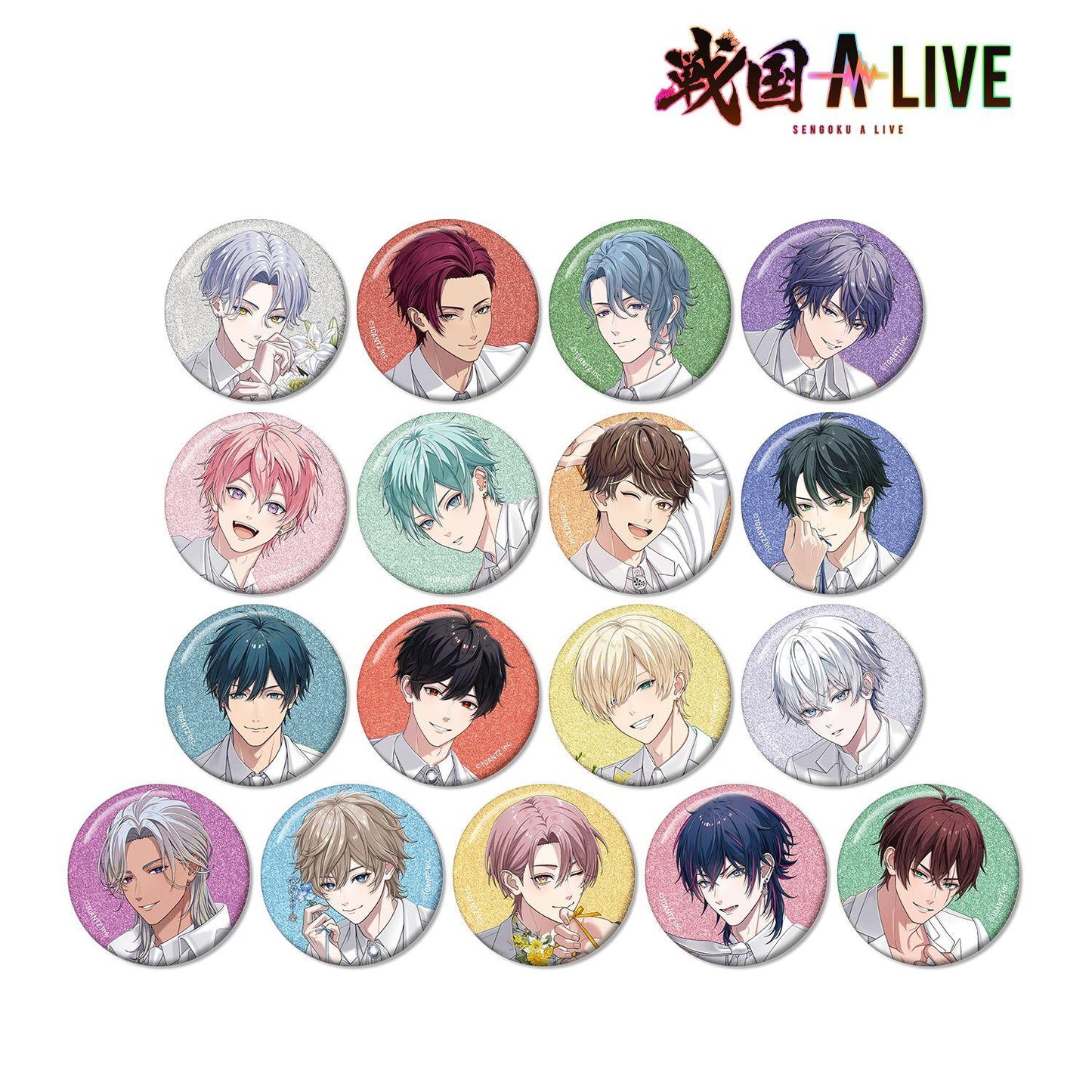 戦國 A LIVE 3週年衣裝ver. 閃光徽章 盲盒（整盒/17個裝）