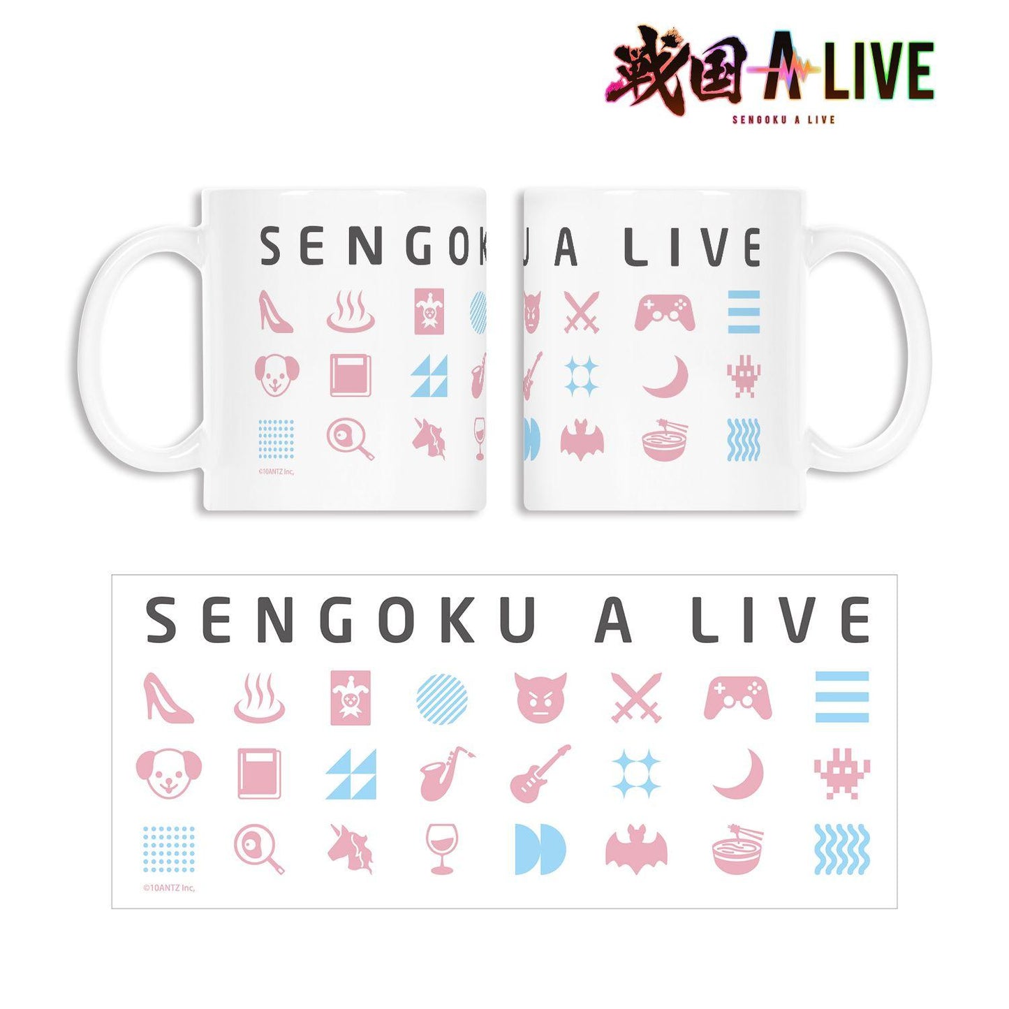 戰國 A LIVE 圖案 馬克杯