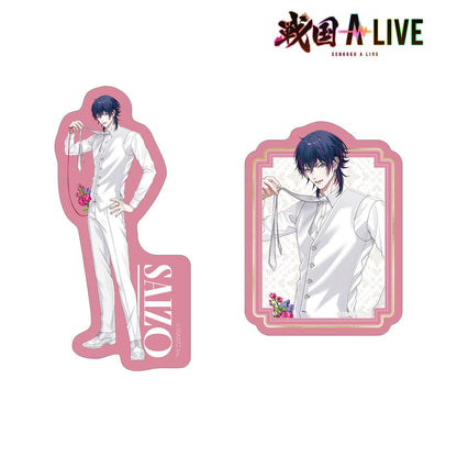 戰國 A LIVE 描き下ろし 霧隱才藏 3週年衣裝ver. 異形貼紙2件套