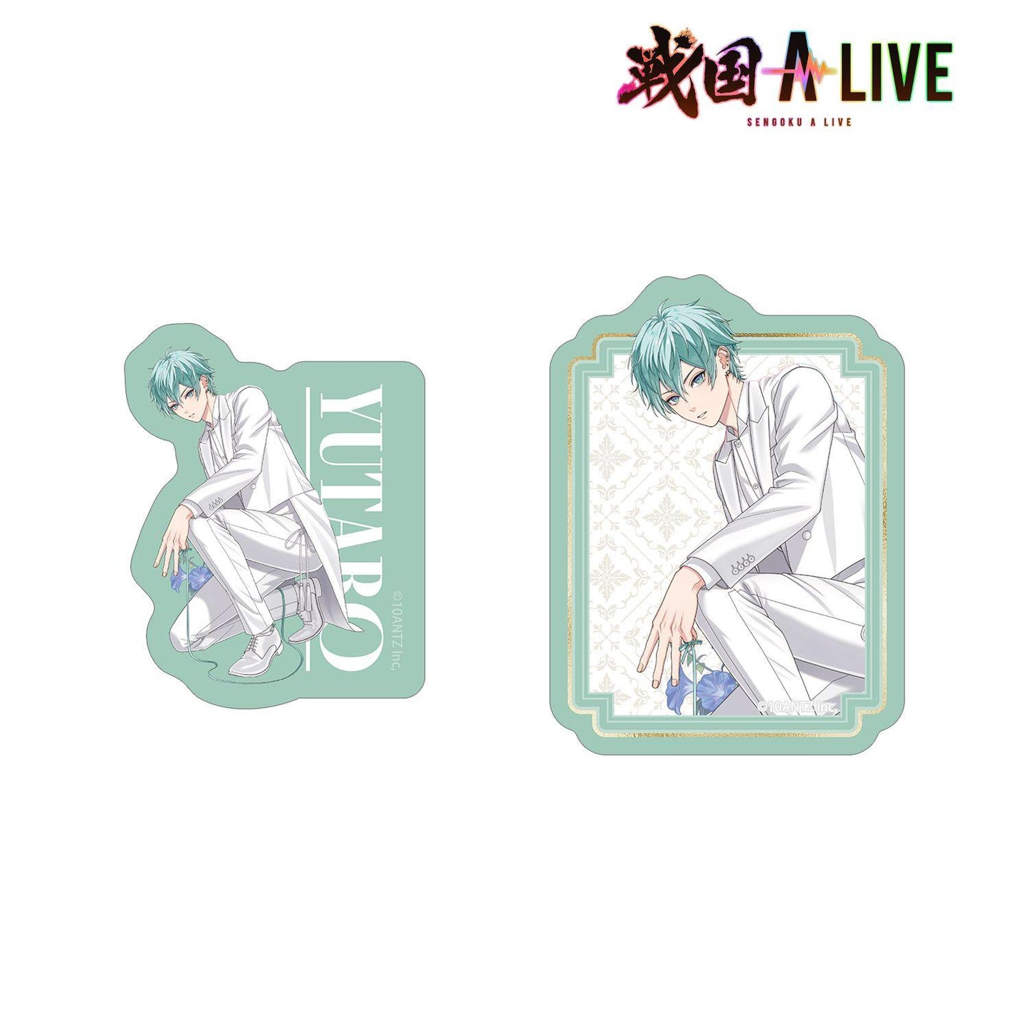 戰國 A LIVE 描き下ろし 佑太郎 3週年衣裝ver. 異形貼紙2件套