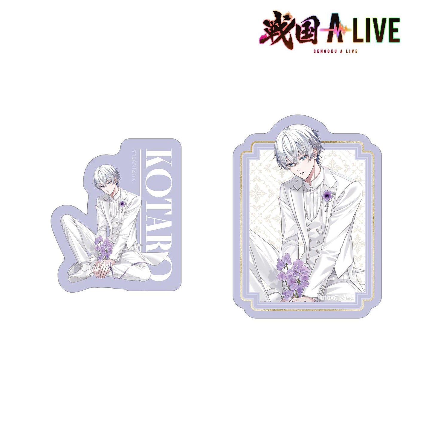 戰國 A LIVE 描き下ろし 風魔小太郎 3週年衣裝ver. 異形貼紙2件套