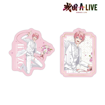 戦國 A LIVE 描き下ろし 服部半蔵 3週年衣裝ver. 異形貼紙2件套
