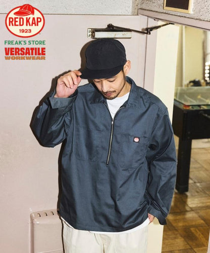 RED KAP × FREAK'S STORE 聯名 半拉鍊套頭長袖襯衫