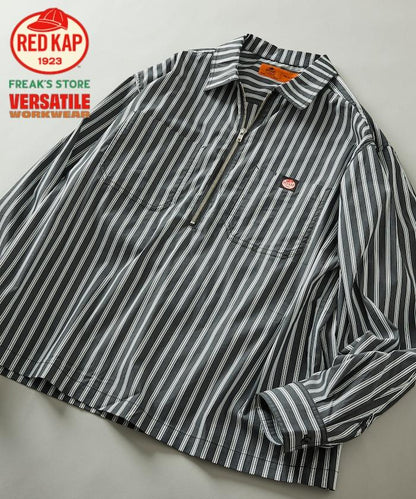 RED KAP × FREAK'S STORE 聯名 半拉鍊套頭長袖襯衫