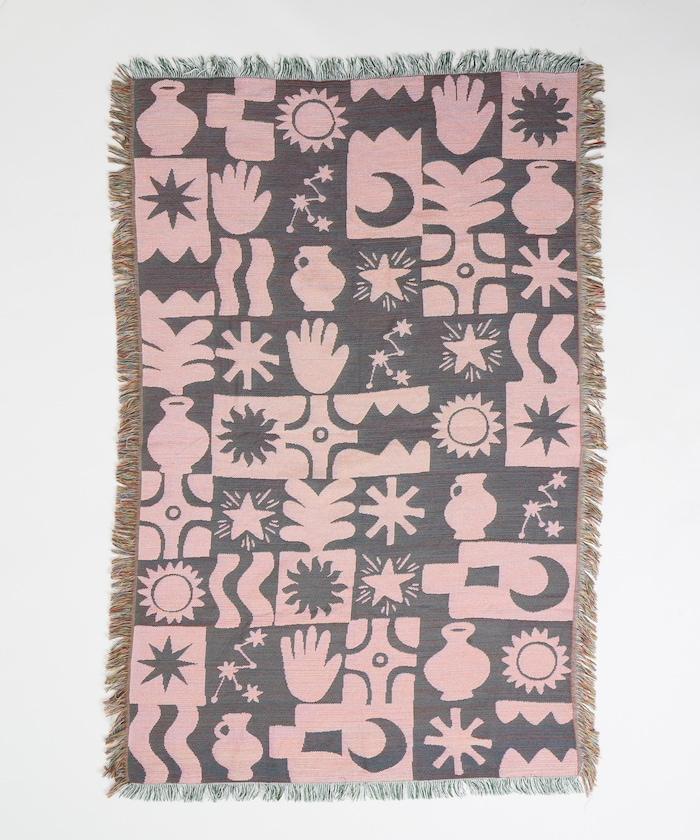 JACQUARD HOME THROWKET 提花編織 多功能蓋毯