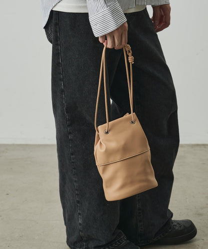 UNISEX 仿皮抽繩包