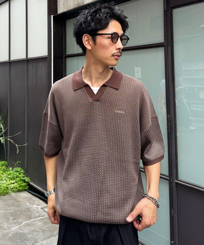 鳥眼夏季針織Polo衫