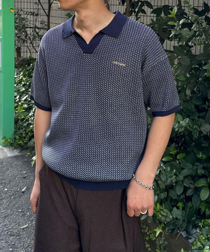 鳥眼夏季針織Polo衫