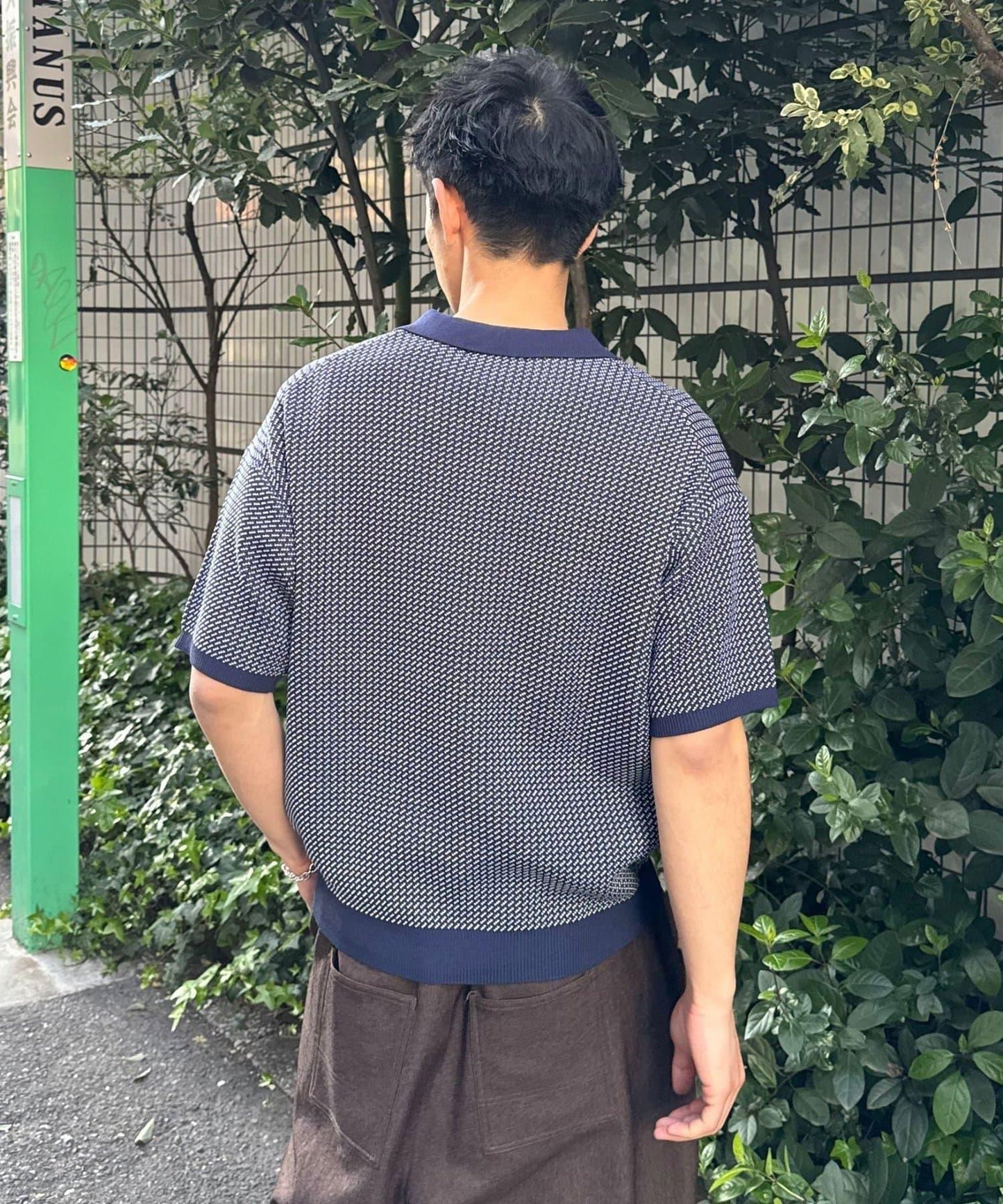 鳥眼夏季針織Polo衫