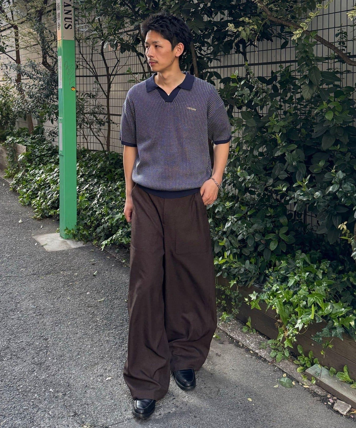 鳥眼夏季針織Polo衫