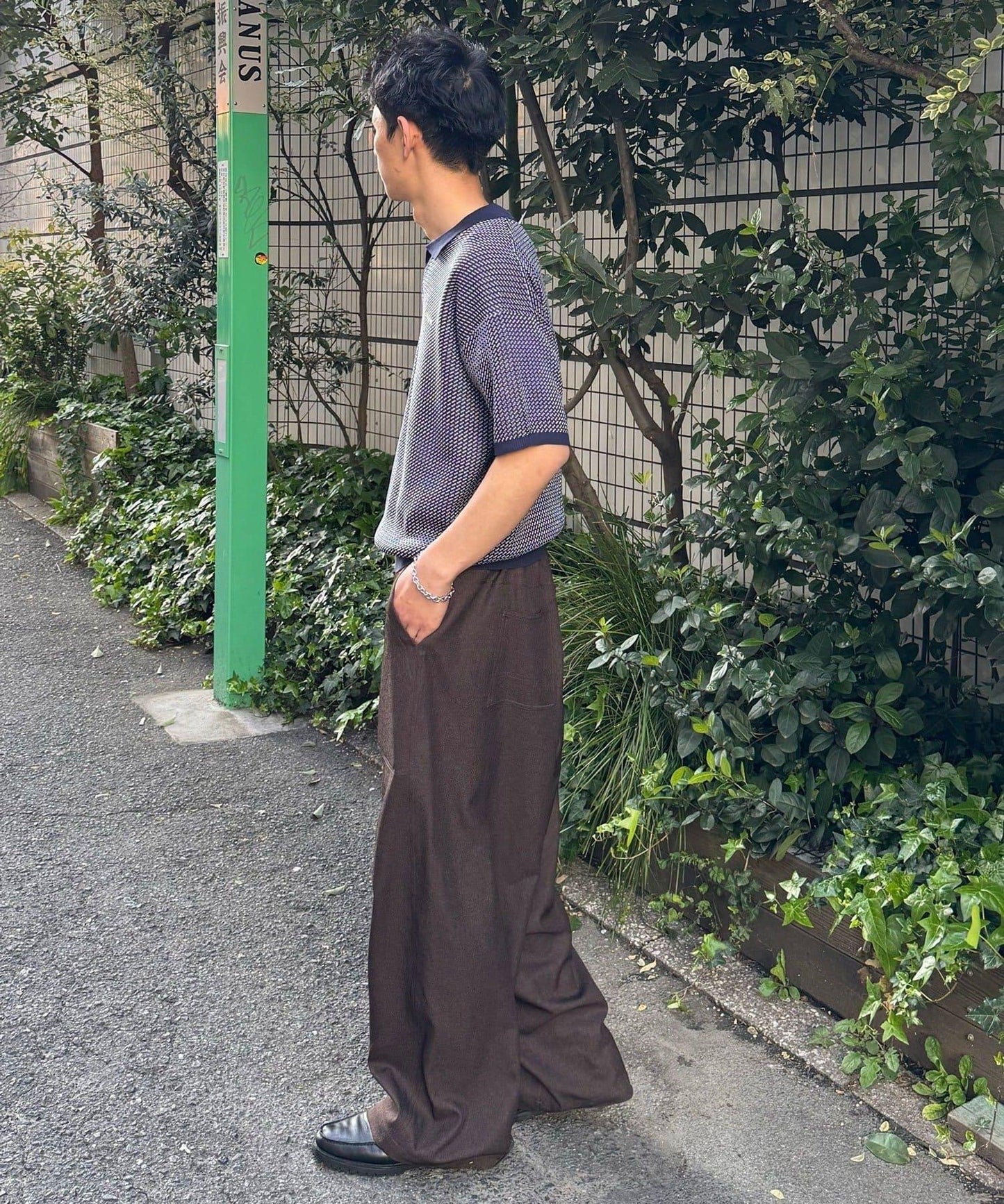 鳥眼夏季針織Polo衫
