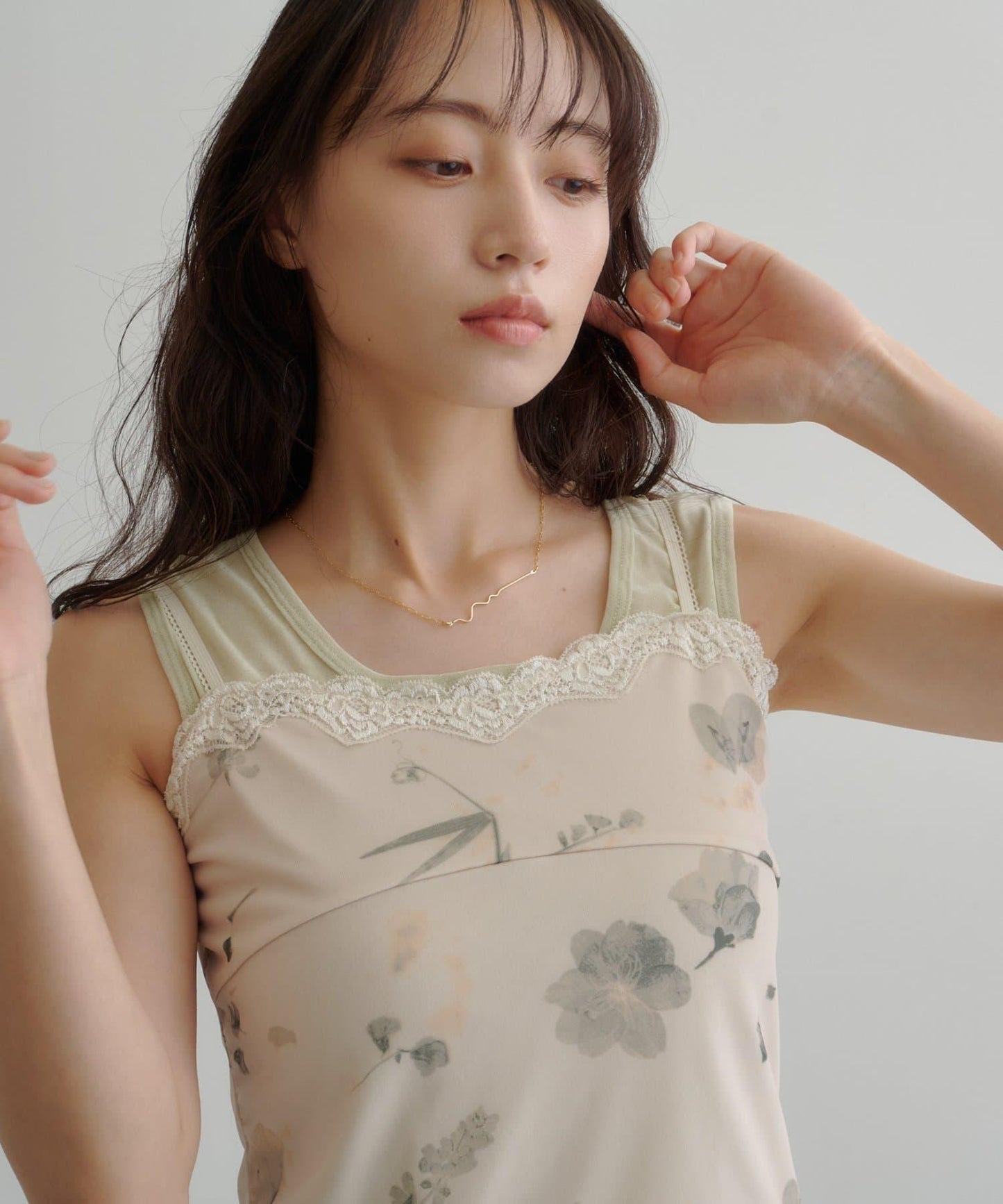 【注目單品/高彈力】花卉內衣吊帶