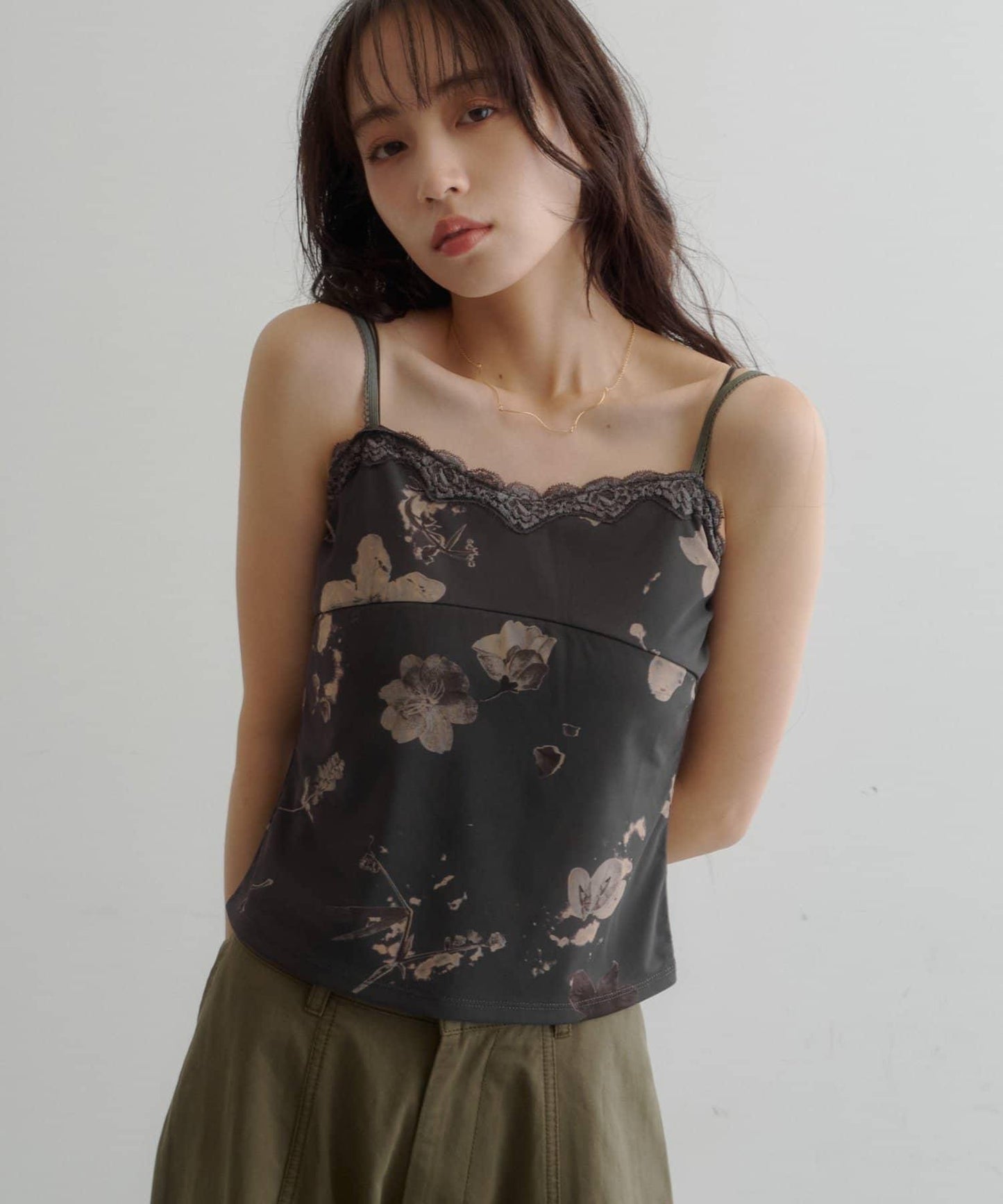 【注目單品/高彈力】花卉內衣吊帶