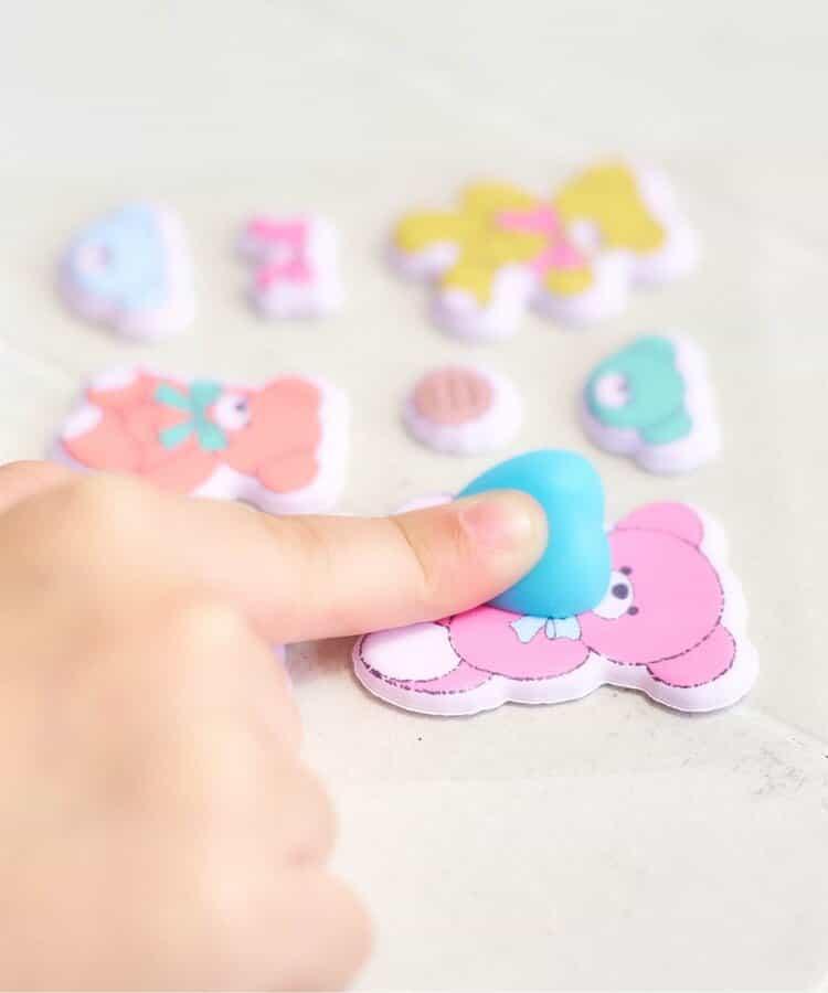 【tiny bear】愛心軟膠貼紙