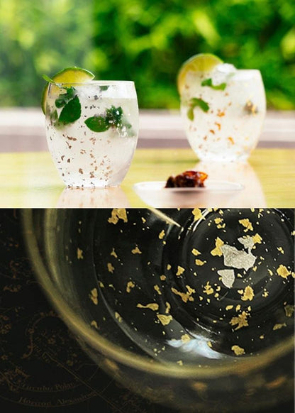 金沢箔 Stardust 威士忌杯 金色