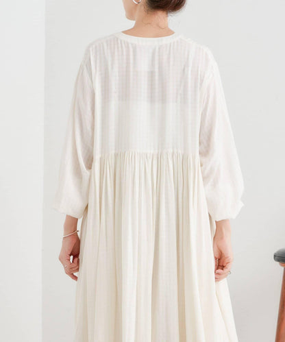 褶皺連衣裙