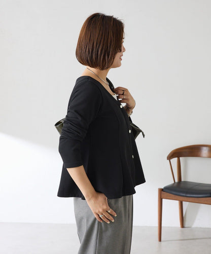 《Matsusita企畫》華夫格收腰下襬上衣