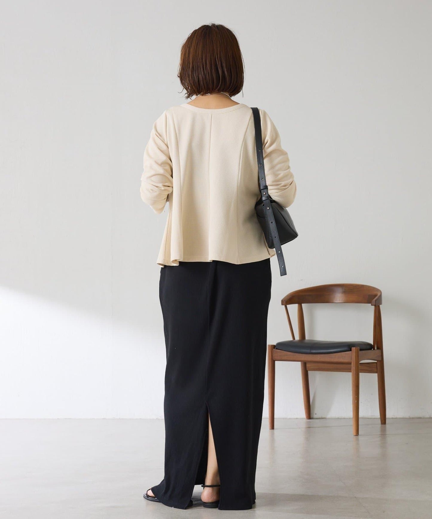 《Matsusita企畫》華夫格收腰下襬上衣