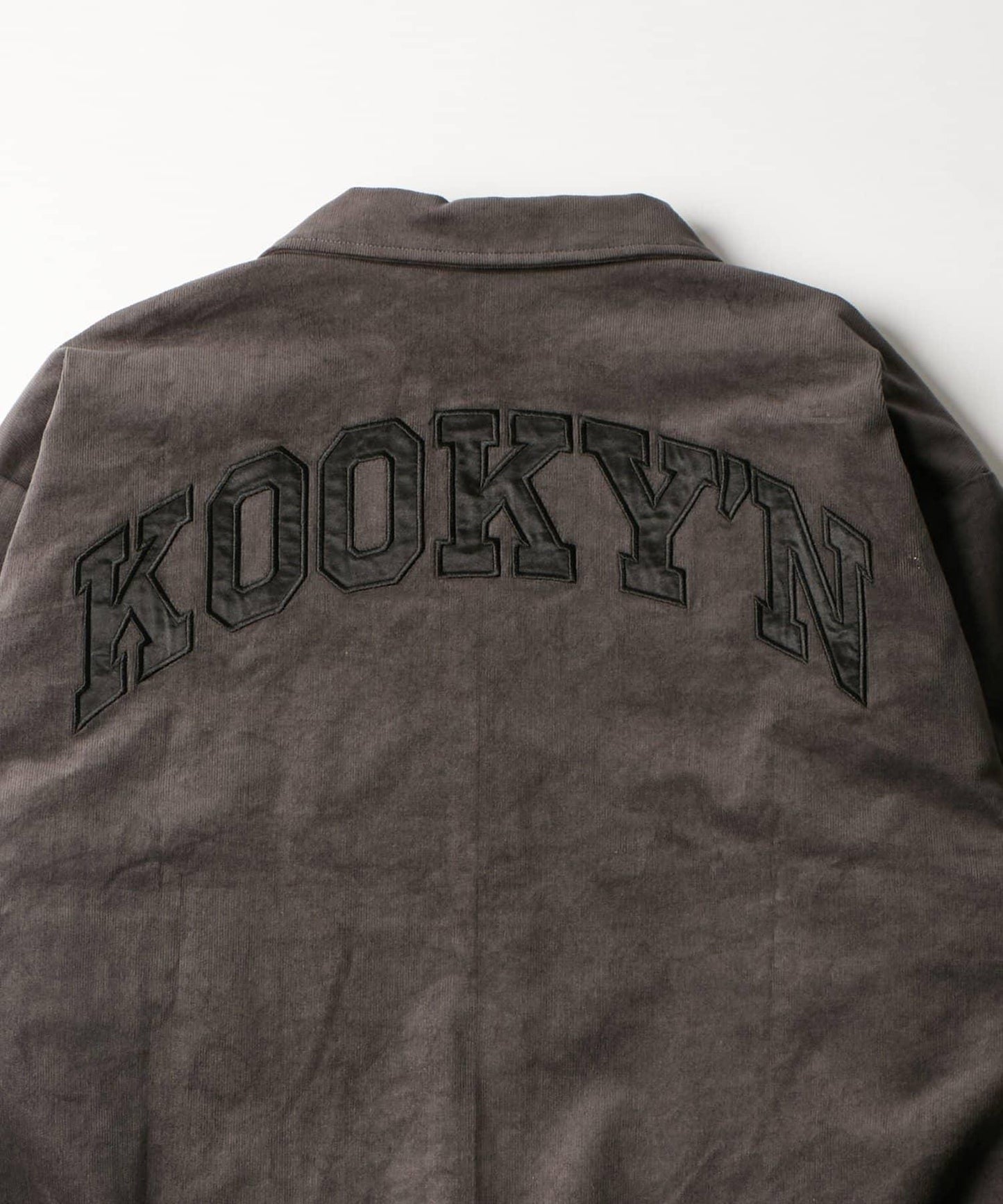 KOOKY'N 緞面刺繡燈芯絨夾克