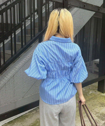 ANOTHER BRANCH 泡泡袖襯衫