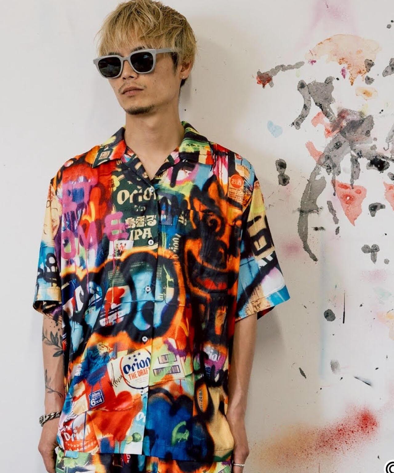 guernika ORION THE DRAFT ART ALOHA SHIRT