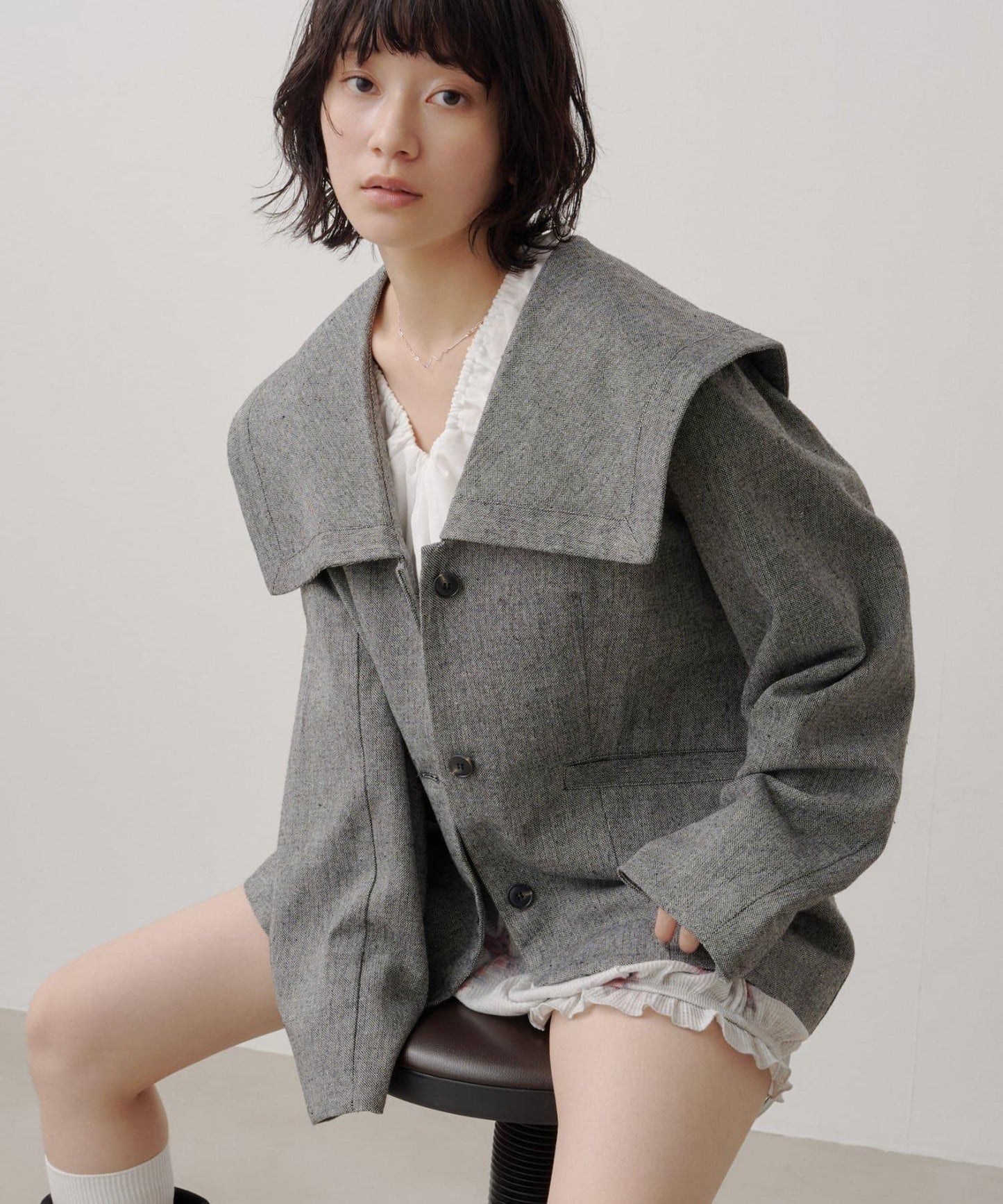2026AW目錄 粗花呢水手服夾克