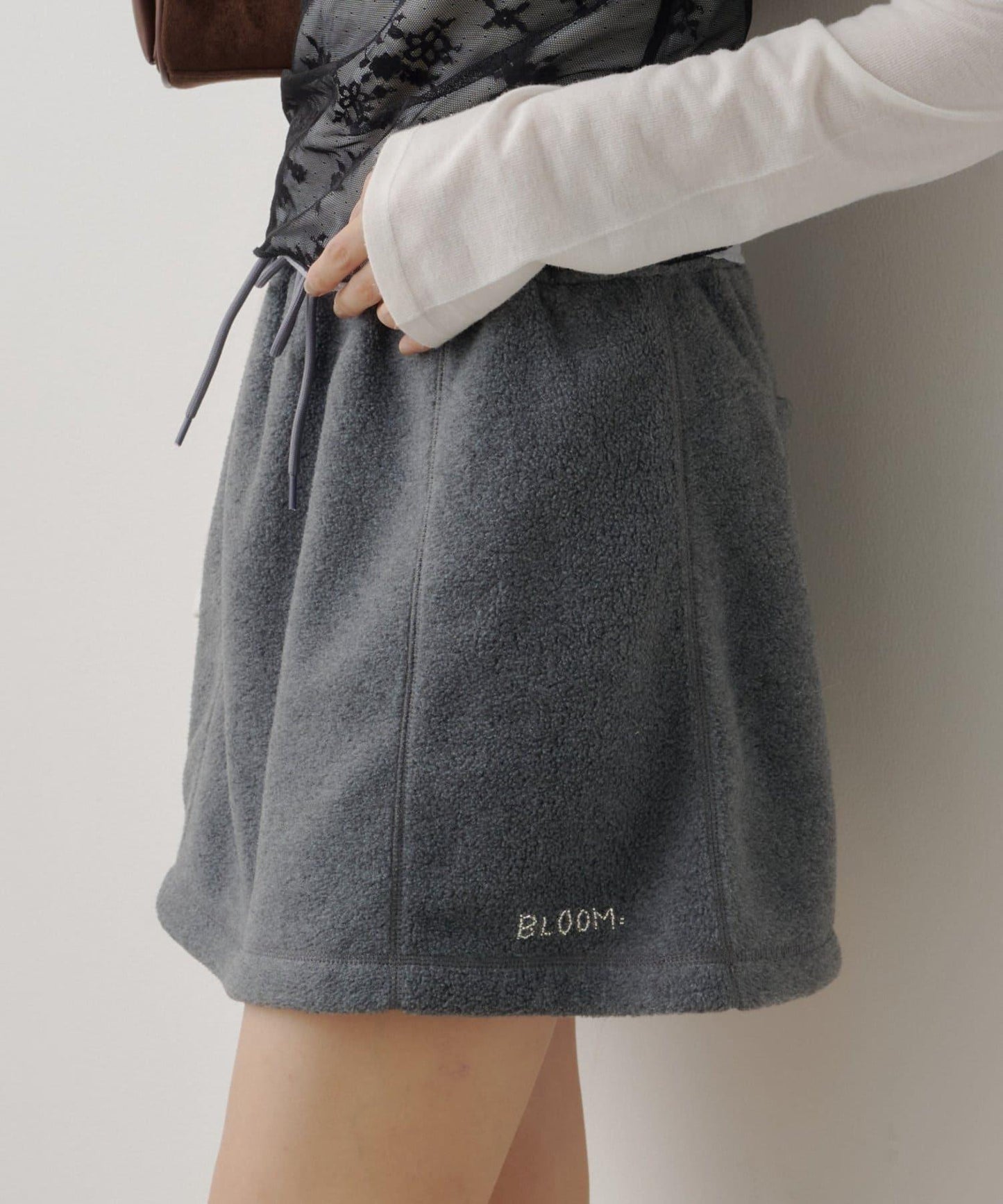 【2026AW/套裝搭配】抓絨迷你半身裙