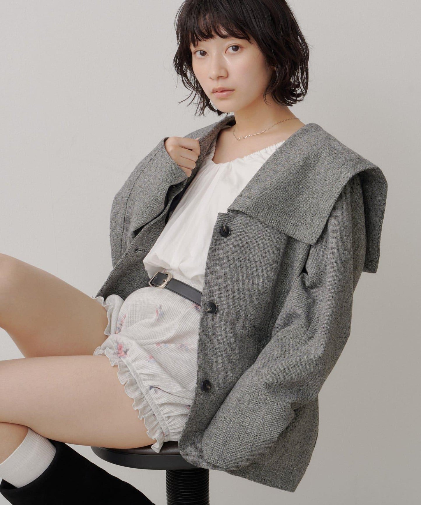 2026AW目錄 粗花呢水手服夾克