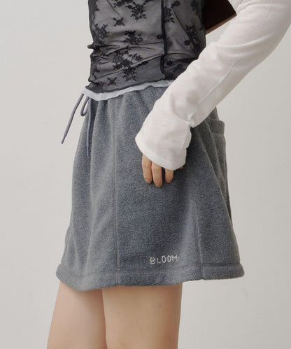 【2026AW/套裝搭配】抓絨迷你半身裙