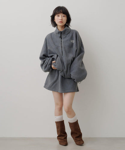 【2026AW/套裝搭配】抓絨迷你半身裙