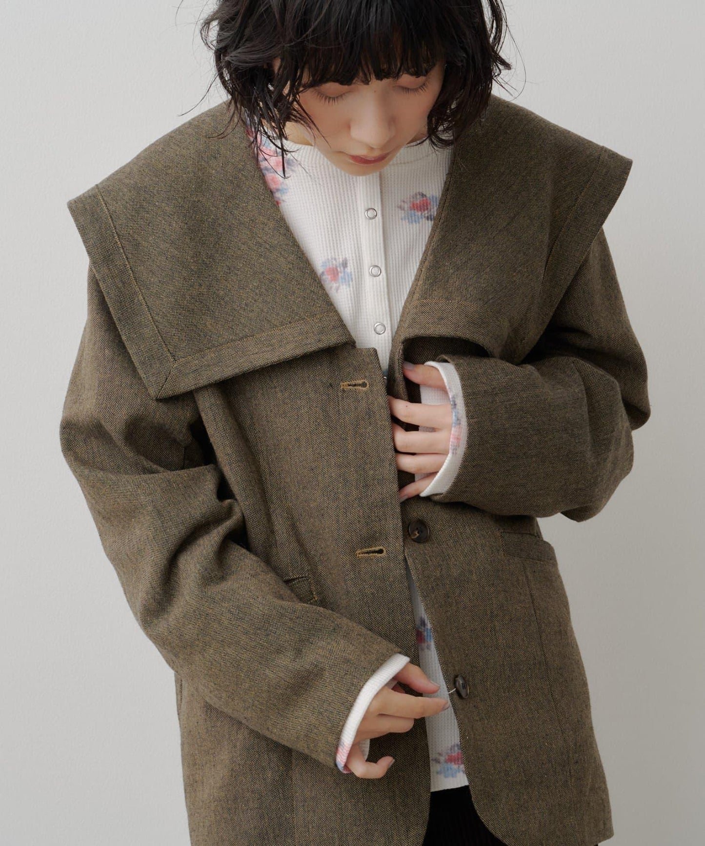2026AW目錄 粗花呢水手服夾克