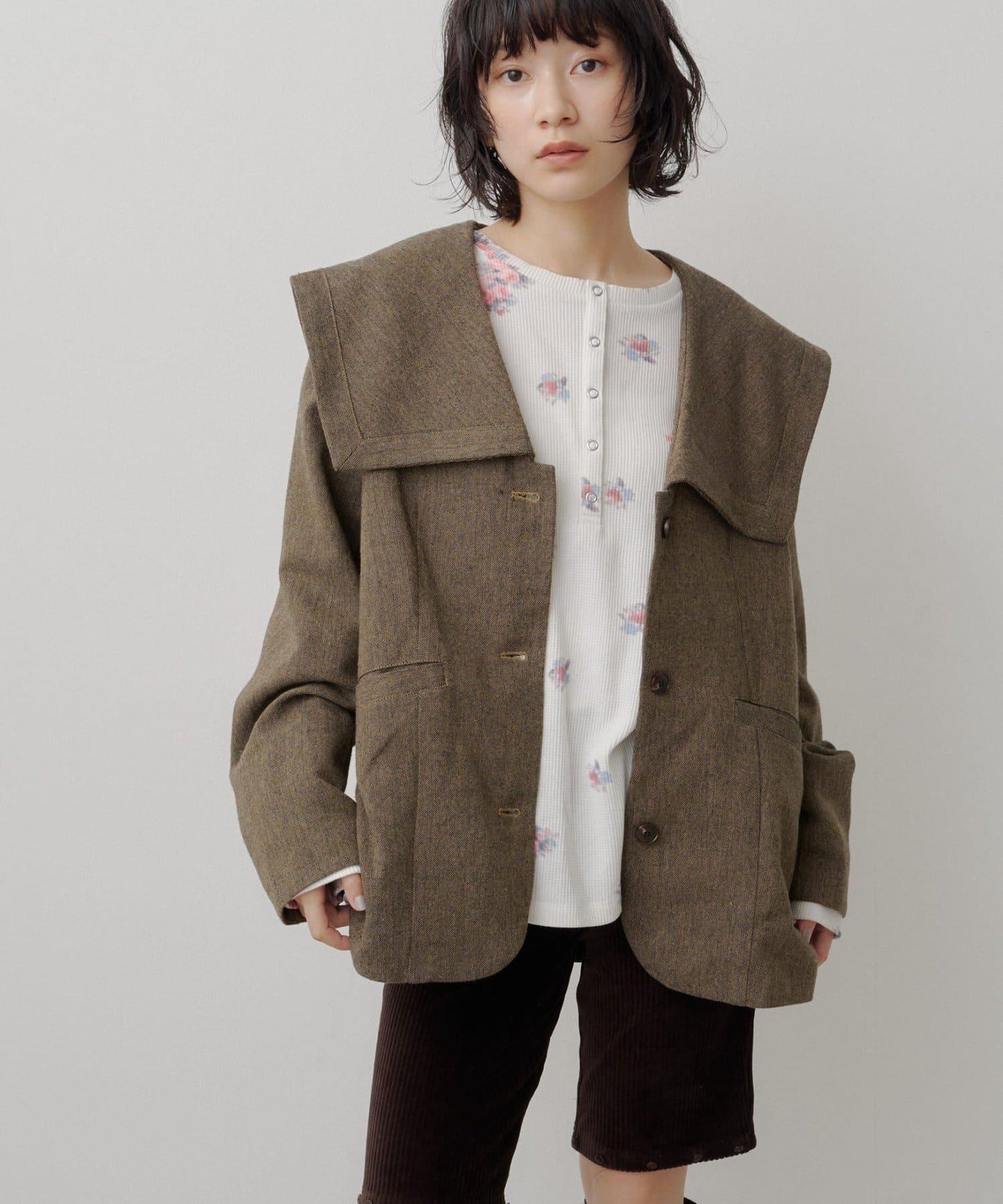 2026AW目錄 粗花呢水手服夾克