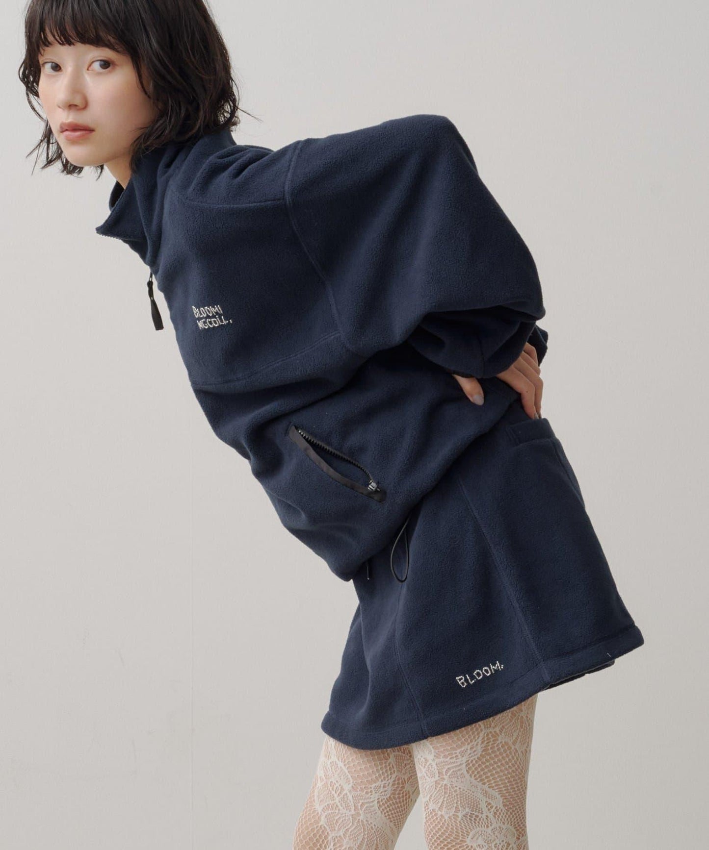 【2026AW/套裝搭配】抓絨迷你半身裙
