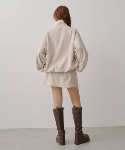 【2026AW/套裝搭配】抓絨迷你半身裙