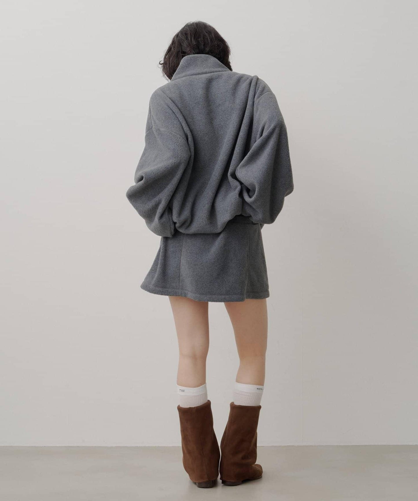 【2026AW/套裝搭配】抓絨迷你半身裙