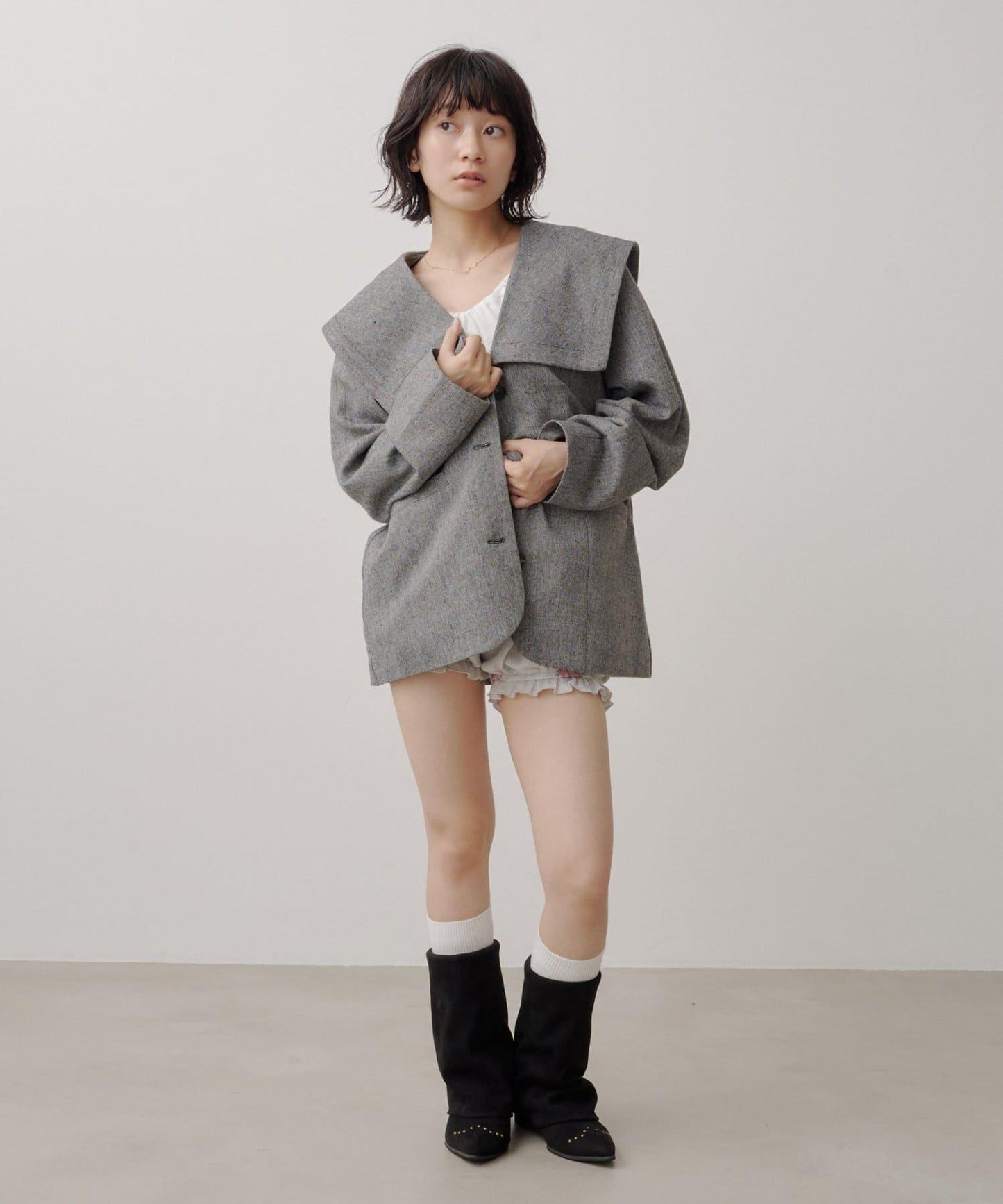 2026AW目錄 粗花呢水手服夾克
