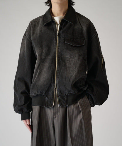 牛仔 MA-1 夾克