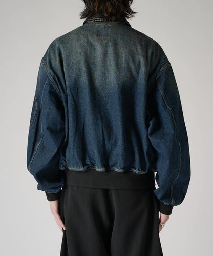 牛仔 MA-1 夾克