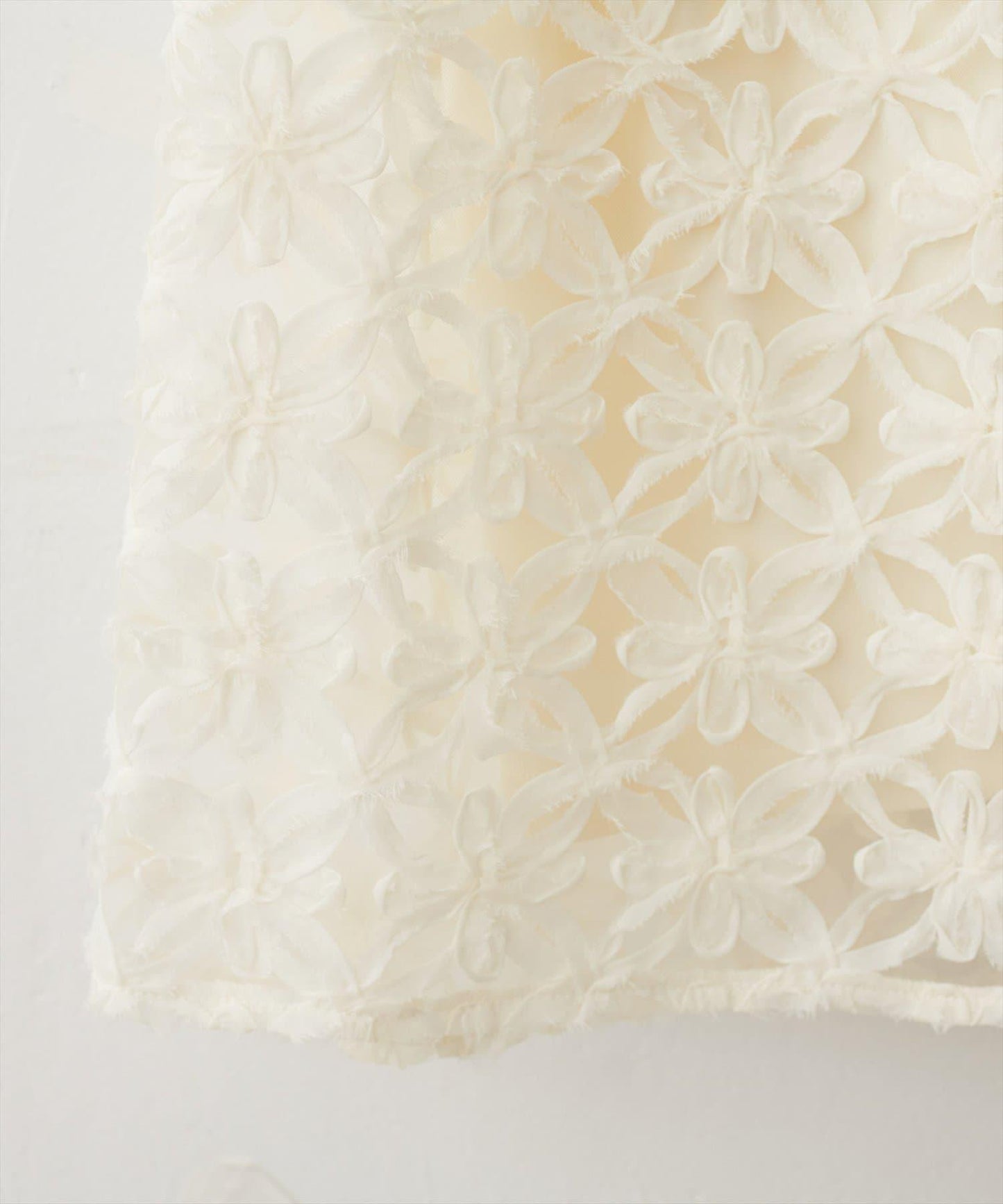 花朵刺繡修身半身裙