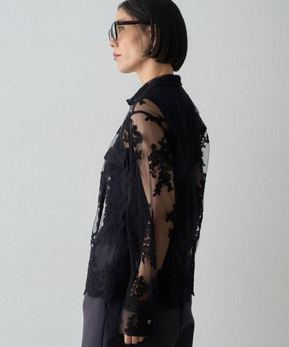 刺繡蕾絲襯衫