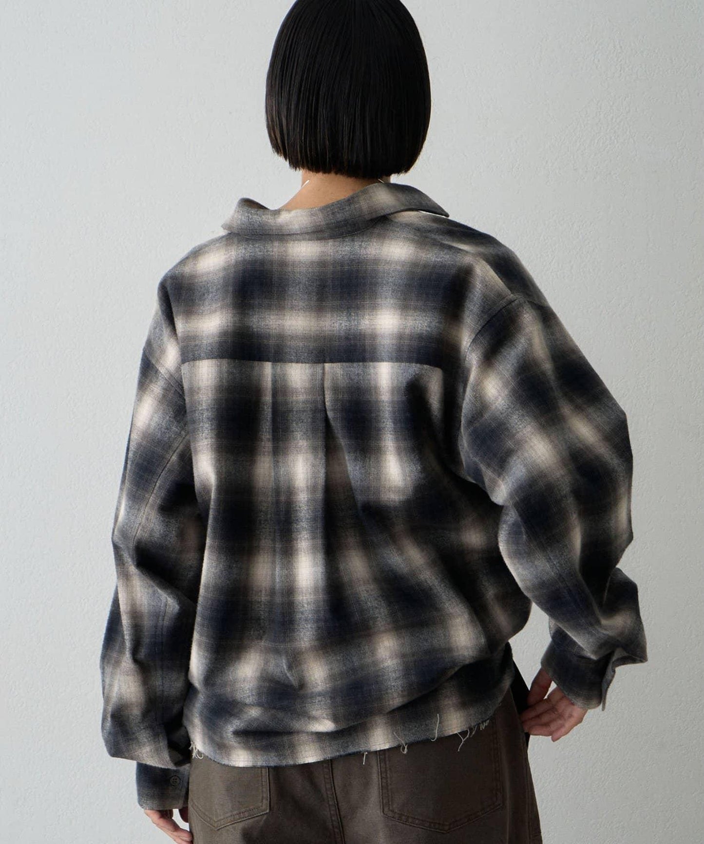 雙向磨毛格紋襯衫