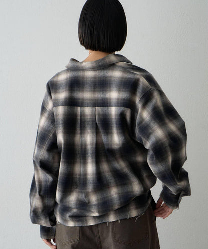 雙向磨毛格紋襯衫