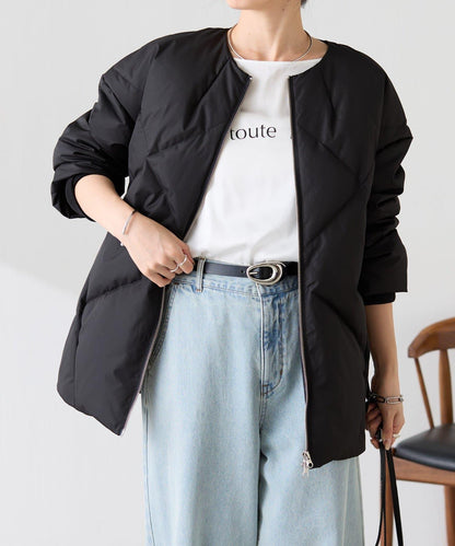 TAION聯名款 無領帶圍巾羽絨服