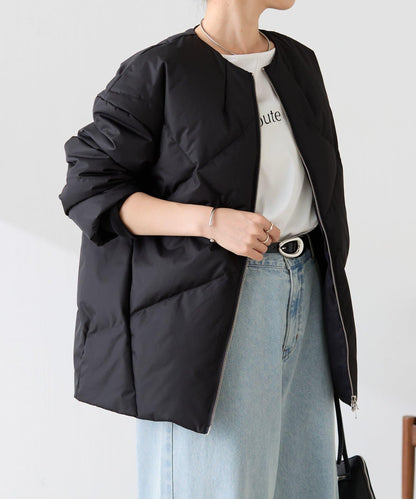 TAION聯名款 無領帶圍巾羽絨服