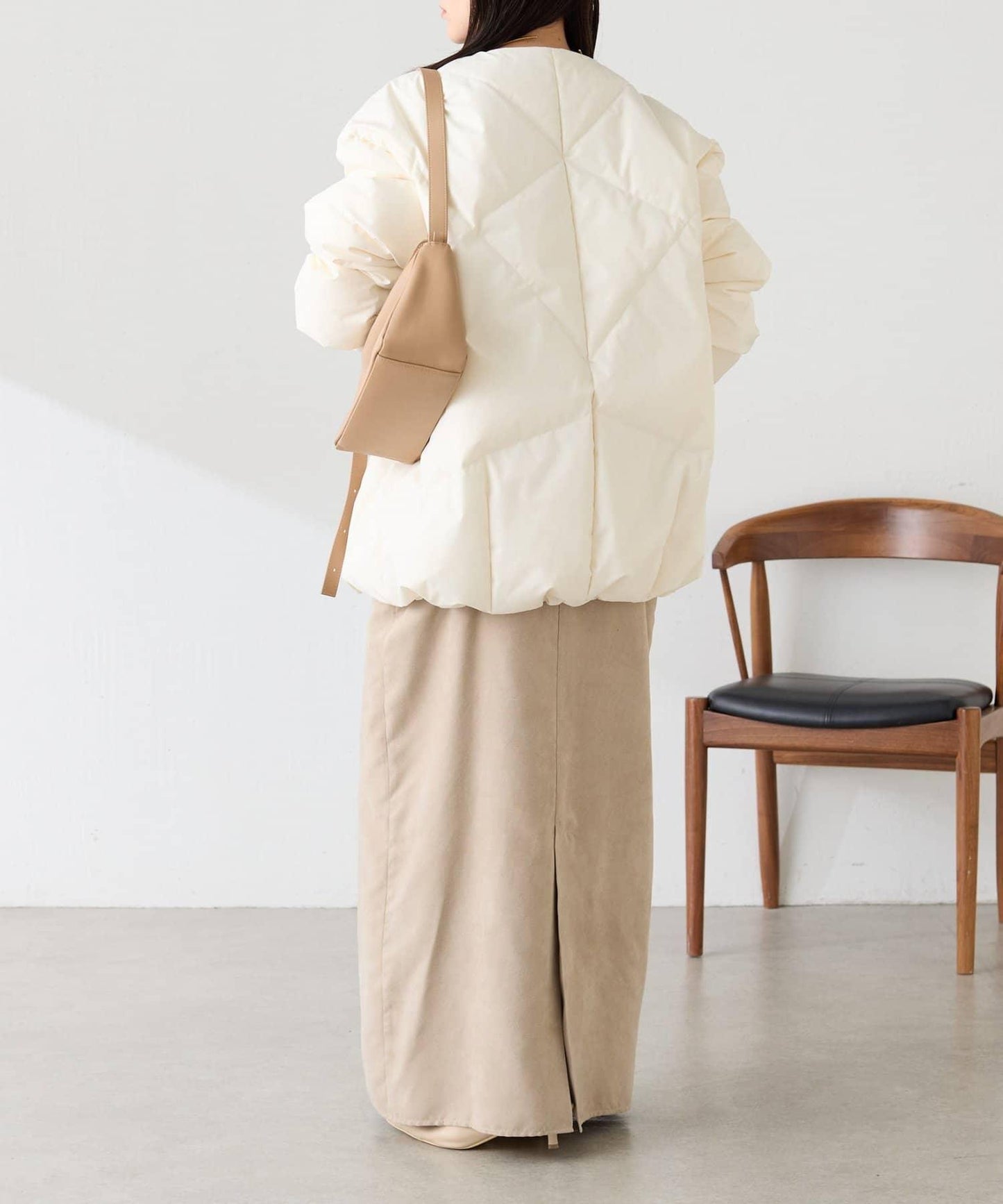 TAION聯名款 無領帶圍巾羽絨服
